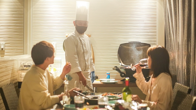 ■県民割・ブロック割■【グランピング・専属シェフお寿司ver】料理長厳選のネタを使った寿司を堪能